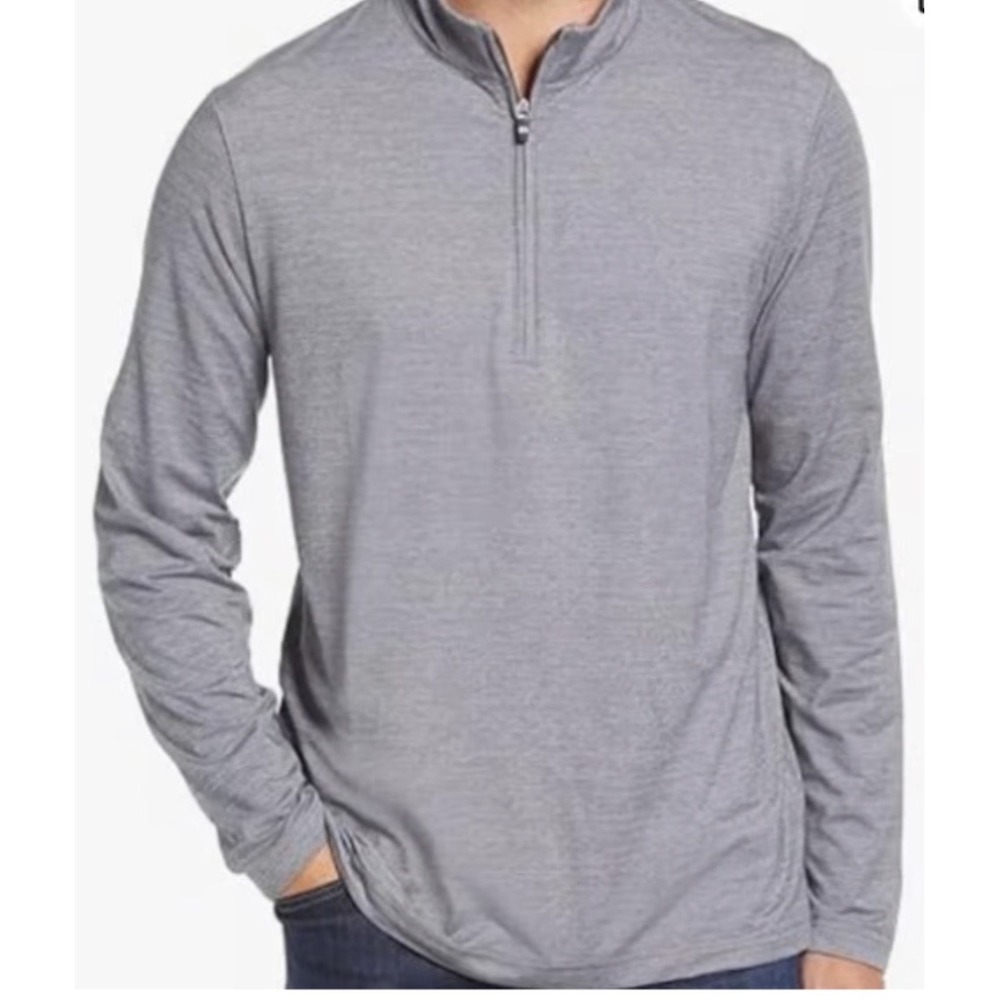 TravisMathew Havasu 2.0 Quarter Zip Mens Size M Sleet Grey New With Tags
